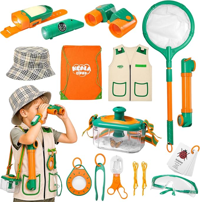 NAUGHTY PANDA Kids Explorer Kit, 28 Pcs Bug Catching Kit by NAUGHTYPANDA