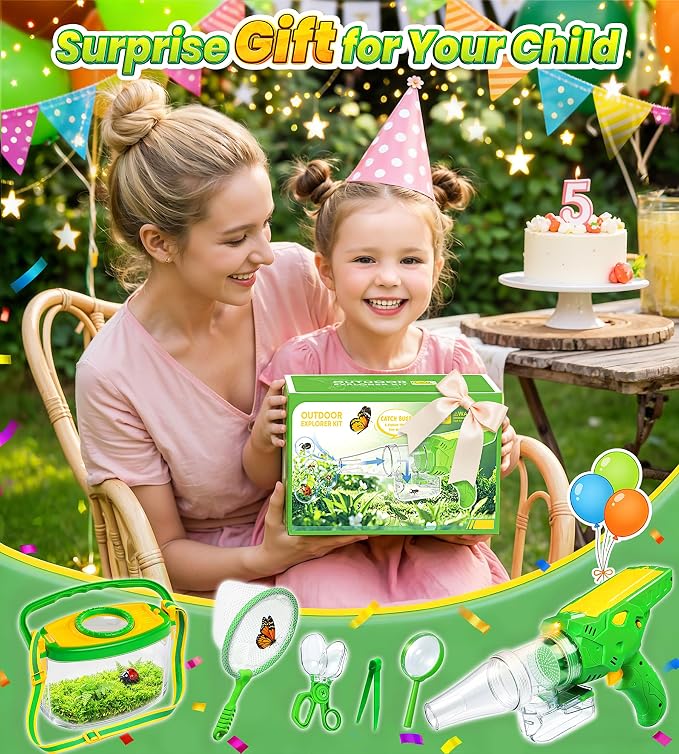 Bug Catcher for Kids Age 3-12, Bug Vacuum Catching Kit with Bug Collector - Image 7