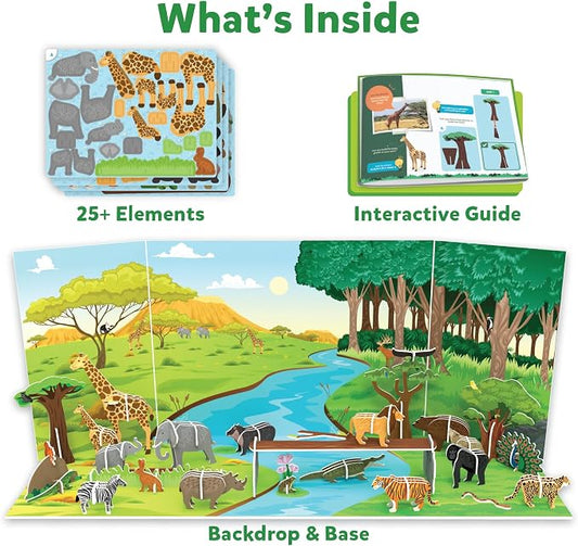 Skillmatics STEM Building Toy – My World Land of Dinosaurs - Image 2