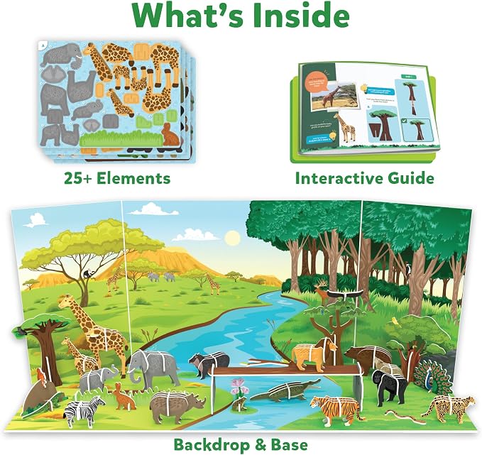 Skillmatics STEM Building Toy – My World Amazing Animals - Image 2