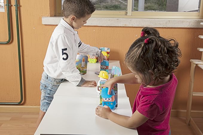 Miniland Job Blocks Board Game for Toddlers Age 2 - Preschoolers Age 4, Teaches Careers, Diversity, Fun Language Development, Pretend Play - Image 14