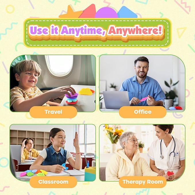Squishy Sensory Toys for Kids Toddlers: 12 Pcs Super Soft & Textured Sensory Fidget for Autistic Children Special Needs, Classroom Stress Calming, Baby Stocking Stuffers Fidget Toy for Autism, ADHD
