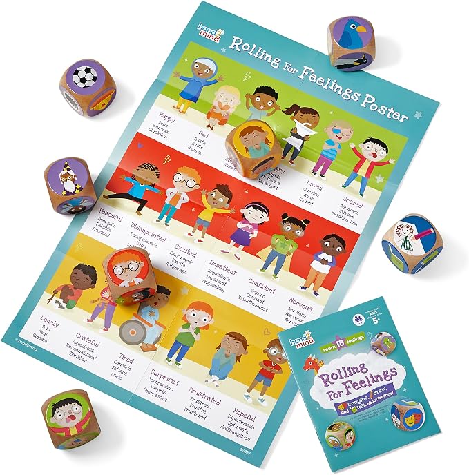 hand2mind Rolling for Feelings Dice Game, Play Therapy Toys, Ages 5+ - Image 8