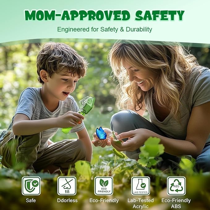 Outdoor Toys for Kids – 6X Magnifying Glass Educational Explorer Tool, Lightweight Ergonomic Learning Accessory for Investigating Plants, and Nature, Perfect for School Projects, Camping Trips - Image 5