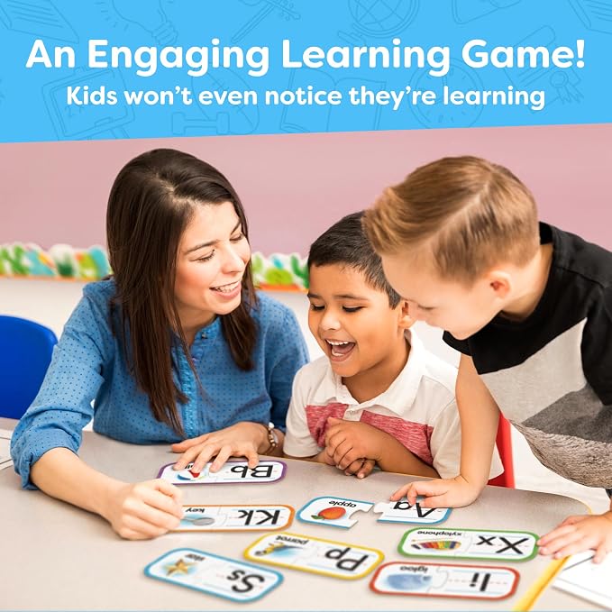 Alphabet Puzzle Games for Kindergarten - 26 Pairs Self-Correcting ABC Puzzles for Kids Ages 3-5 - ABC Puzzle Matching Game, Alphabet Puzzles Toddler Learning Toys - Preschool Classroom Must Haves - Image 3