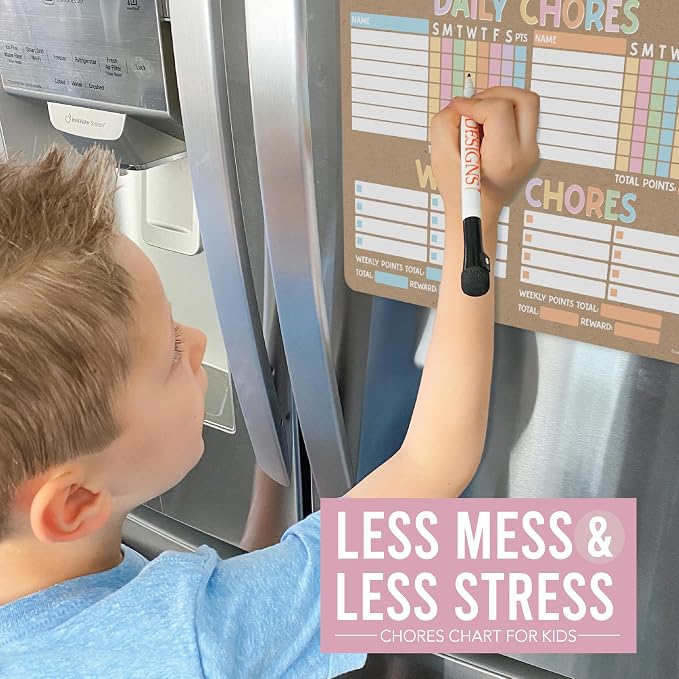 Magnetic Chore Chart for Kids Multiple Kids, Chore Board Adults and Teens - Image 5