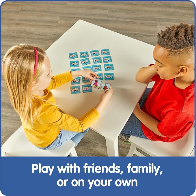 hand2mind Numberblocks Memory Match Game, Tile Game, 80 Tiles, Ages 3+ - Image 4