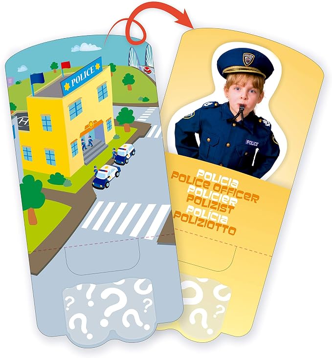 Miniland Job Blocks Board Game for Toddlers Age 2 - Preschoolers Age 4, Teaches Careers, Diversity, Fun Language Development, Pretend Play - Image 11