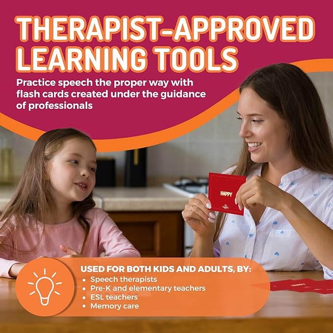 CreateFun 598 Vocabulary Builder Flash Cards Set, Speech Therapy,Autism,ESL - Image 2
