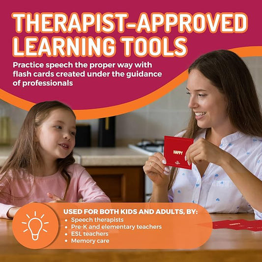 CreateFun 598 Vocabulary Builder Flash Cards Set, Speech Therapy,Autism,ESL - Image 2