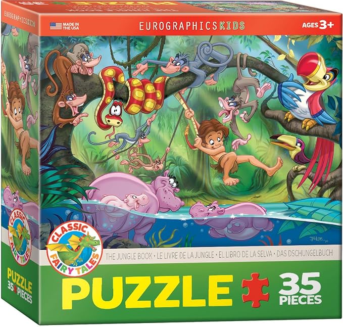 EuroGraphics 35-Piece Classicic Fairy Tales The Jungle Book Puzzle by EuroGraphics