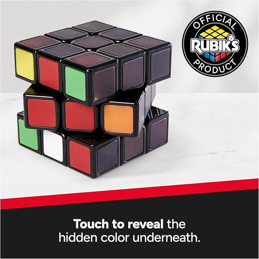 Rubik’s Cube, Phantom, 3x3 Cube Advanced Color-Changing Problem-Solving Brain Teaser, Classic Color-Matching Puzzle, Fidget Toy, Sensory Puzzle, for Adults, Teens, Kids Ages 8 & Up