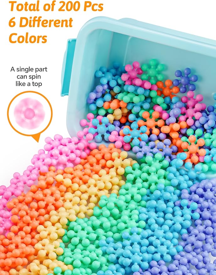200PCS Building Blocks STEM Construction Toy, Macaron Colors - Image 3