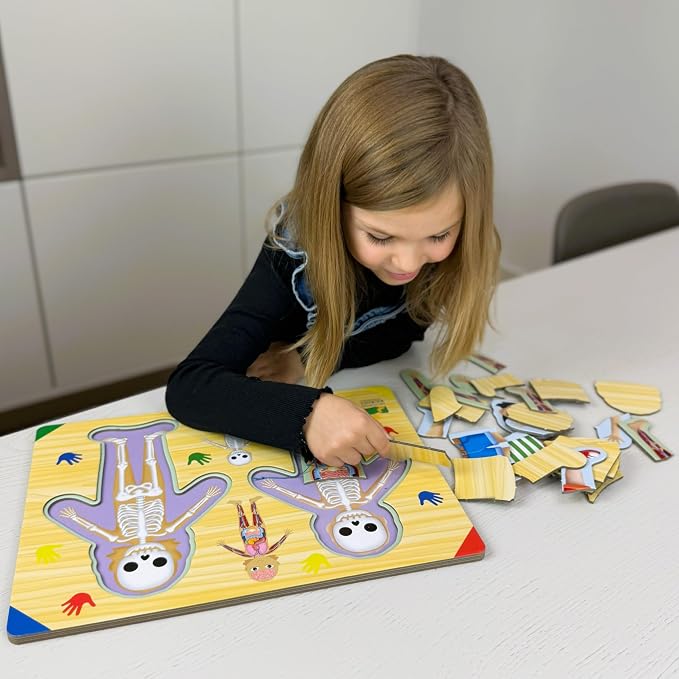 The Learning Journey: Lift & Learn Inside of Me – Human Body Layered 28 piece Jigsaw Puzzles- Montessori School - Learning Educational Toy for Baby - Kids Ages 3 and Up Non-Toxic & BPA Free - Image 4
