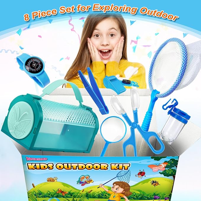 Bug Catcher Kit & Outdoor Explorer Kit for Kids, 10 Pcs Bug Catching Kit - Image 2