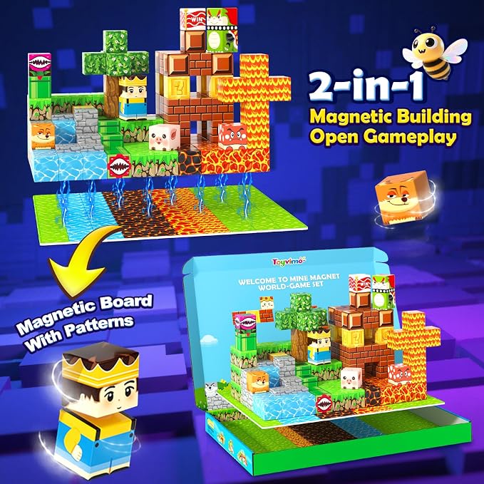 200PCS Magnetic Blocks Educational Toys for Kids Ages 3-5 4-8 3-12 Gifts - Image 4
