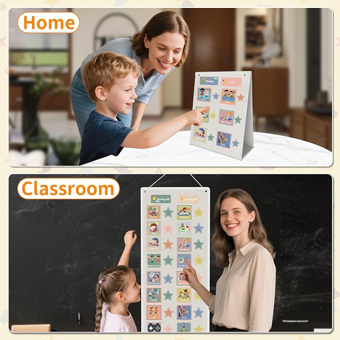 White Visual Schedule for Kids with Autism - 174 Picture Cards - Image 7