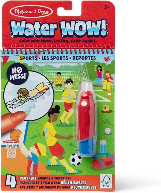 Melissa & Doug On The Go Water Wow! Reusable Water-Reveal Coloring Activity Pad – Sports by Unknown
