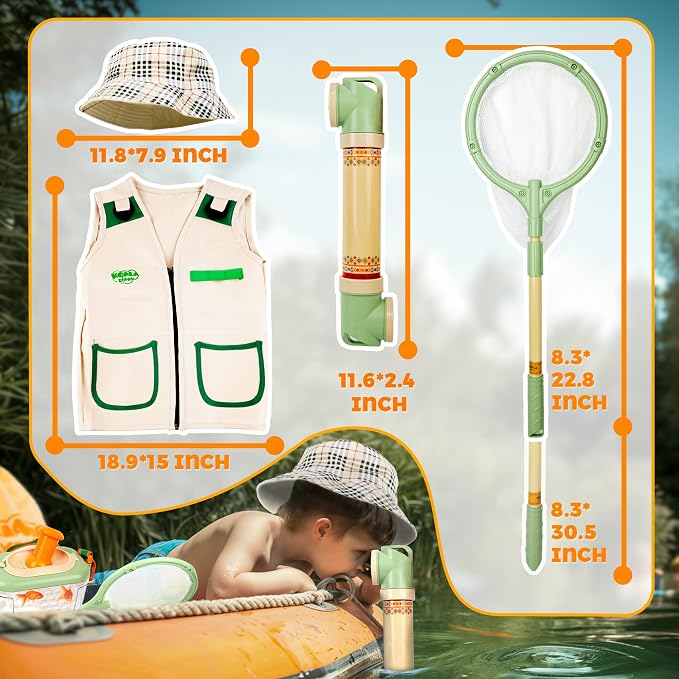 27 Pcs Bug Catching Kit, Kids Nature Explorer Set with Outdoor Tools - Image 2