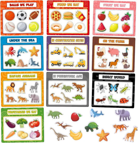 10PCS Magnetic Sorting Toy for Kids, Category Fridge Magnets for Kids by Fyguard