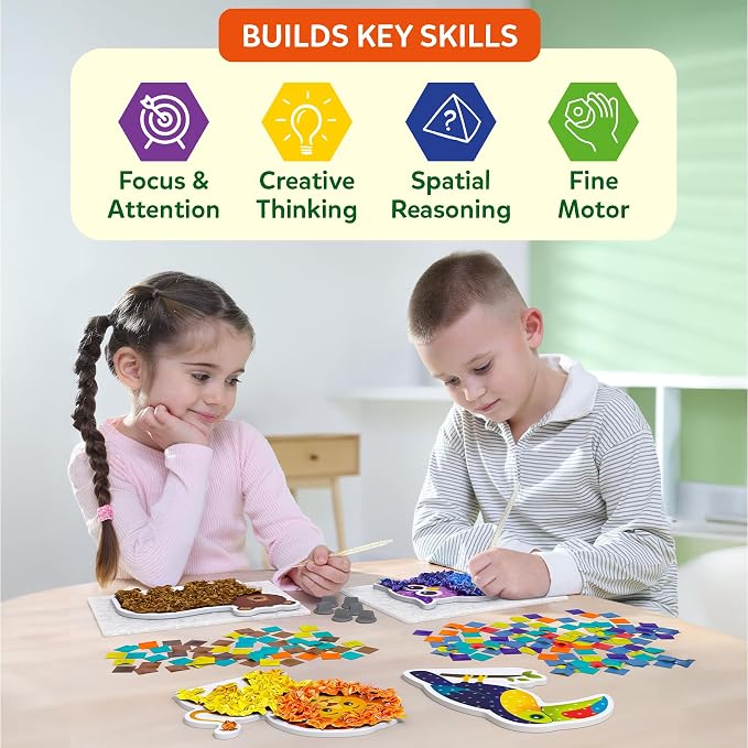 Skillmatics Poke-in Art – Animals, Wood Craft Kit, Gift for Boys & Girls - Image 6