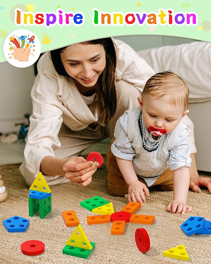 Montessori Sensory Toys for 1 2 Year Old Boy Girl Gifts, Puzzle for Toddler - Image 4