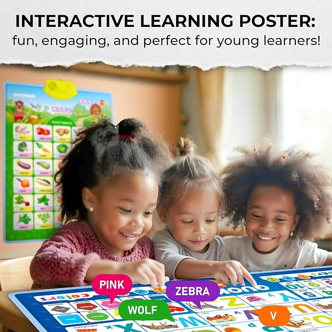 Educational Toys for Kids 5-7 Year Old - Blue ABC Learning Wall Chart - Image 6