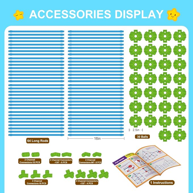SpringFlower Fort Building Kit for Kids,STEM Construction Toys, Educational Gift for 3 4 5 6 7 8 9 10 11 12 Years Old Boys and Girls,Ultimate Creative Set for Indoor & Outdoors Activity,140 Pcs,Green - Image 5