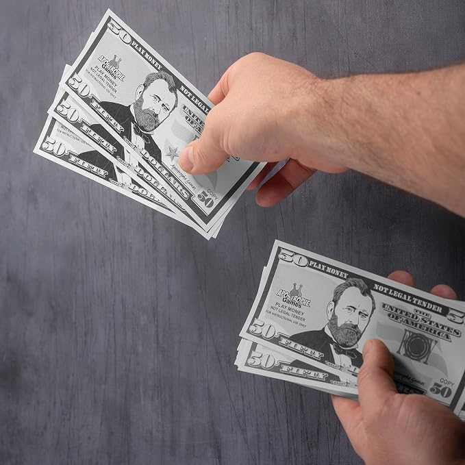 Play Money - 200Pcs $50 Bills Pretend Money for Kids, Banking Toy - Image 5