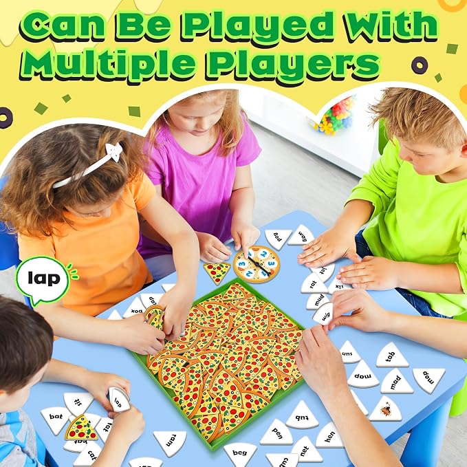 CVC Word Games Phonics Games for Kids, Learn to Read CVC Flash Cards Sight Word Reading Activities, Speech Therapy Toys Toddler Kindergarten Preschool Learning Educational Toys - Image 6