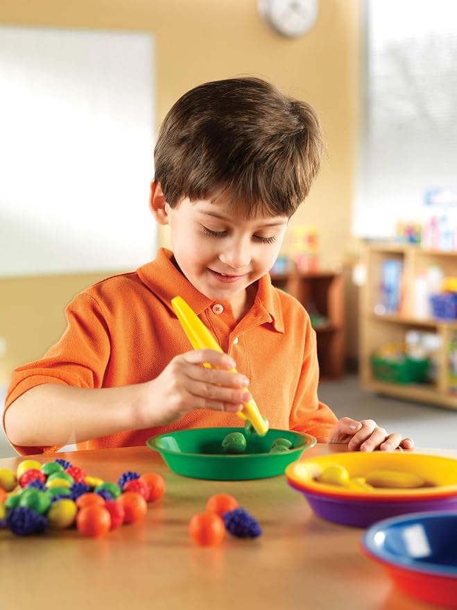 Learning Resources Jumbo Tweezers, Set Of 12, Sorting & Counting, Preschool Science, Homeschool, Toddler Fine Motor Skill Development (Pack of 12) - Image 6