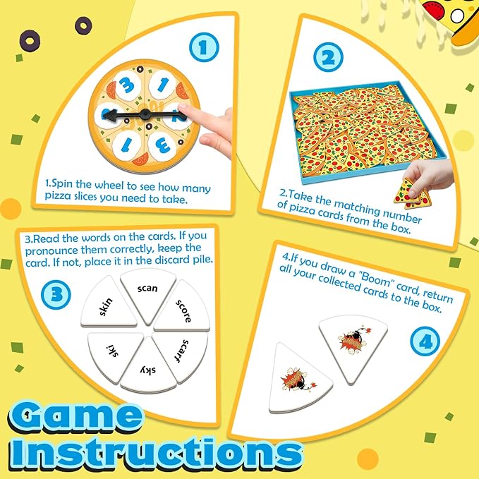 Blends & Digraphs Phonics Games for Kids, Learn to Read Phonics Flash Cards, Sight Words Word Games Spelling Reading Games, Speech Therapy Toys Kindergarten Preschool Learning Activities - Image 3