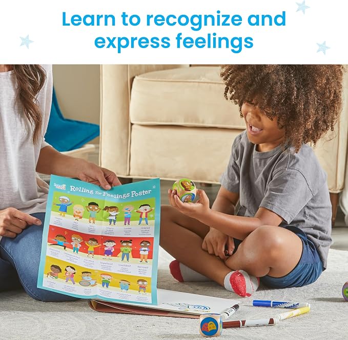 hand2mind Rolling for Feelings Dice Game, Play Therapy Toys, Ages 5+ - Image 4
