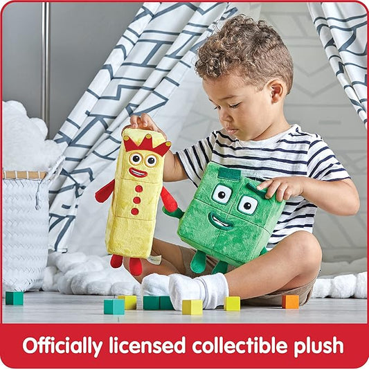 hand2mind Numberblocks Three & Four Playful Pals, Plush Figure Toys, Numbers for Toddlers, Preschool Math Learning Toys, Stuffed Animal Plushies, Counting Blocks, Soft Stuffies, Kids Birthday Gifts