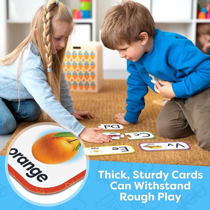 Alphabet Puzzle Games for Kindergarten - 26 Pairs Self-Correcting ABC Puzzles for Kids Ages 3-5 - ABC Puzzle Matching Game, Alphabet Puzzles Toddler Learning Toys - Preschool Classroom Must Haves - Image 7