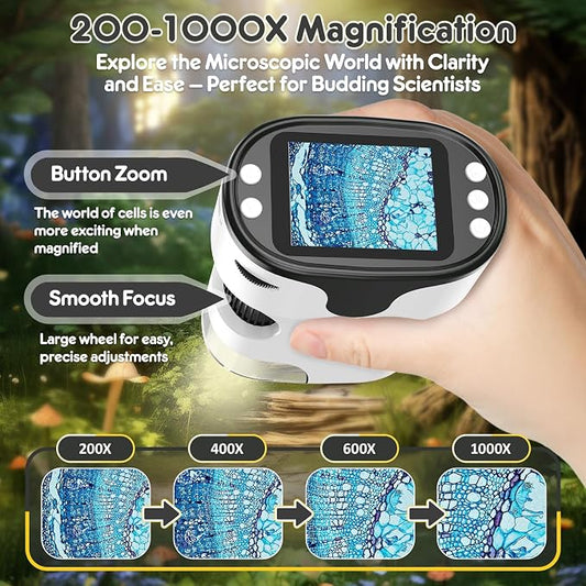 Kids Digital Microscope Science Gift: Complete STEM Toy Kit for Ages 4-12 - Image 2