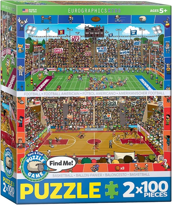 EuroGraphics Spot and Find Puzzle (2-Pack/100-Piece) by EuroGraphics