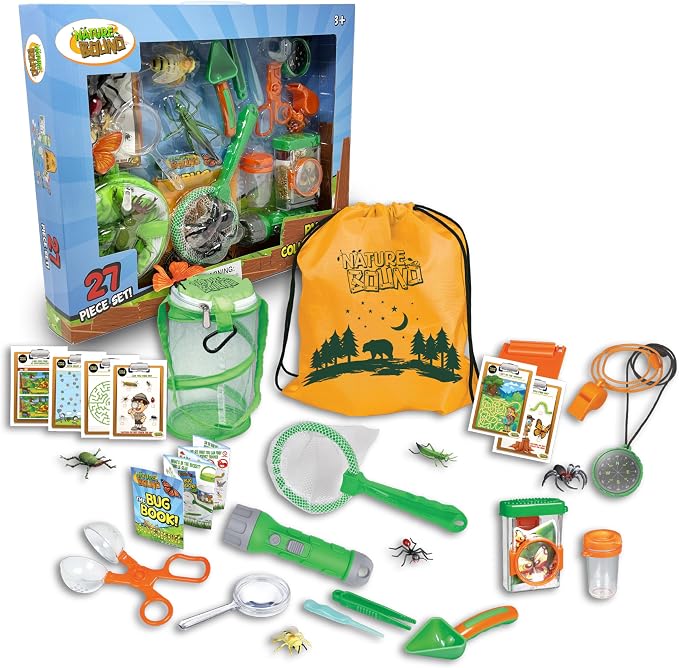 Nature Bound Ultimate Bug Hunter Kit: 27-Piece Insect Collecting Set for Kids – Outdoor Adventure, Catching & Learning Toy by NatureBoundToys