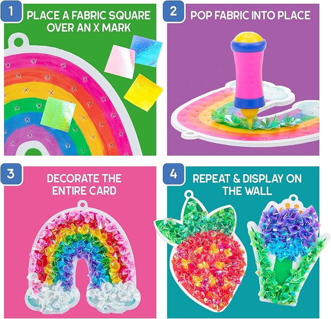 Educational Insights Tufting Kit - Arts and Crafts for Kids Ages 4-8, Poke in Art Kits for Girls & Boys, DIY Kids Craft Kit, Mess Free Art Set with Crafting Supplies, Easy Toddler Crafts - Image 3