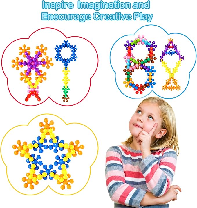 Clip Connect 120 Piece Building Blocks | Diameter 1.26", STEM Building Toys Set Kindergarten Math Manipulatives for Kids Boys Girls, Educational Preschool Toys Activities Homeschool Supplies - Image 3