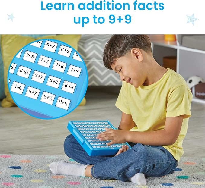 hand2mind Addition Practice Board, Math Facts Games, Number Games, Math Manipulatives Kindergarten, Educational Toys, Kids Learning Toys, Math Centers for Classroom, Preschool Learning Activities - Image 5