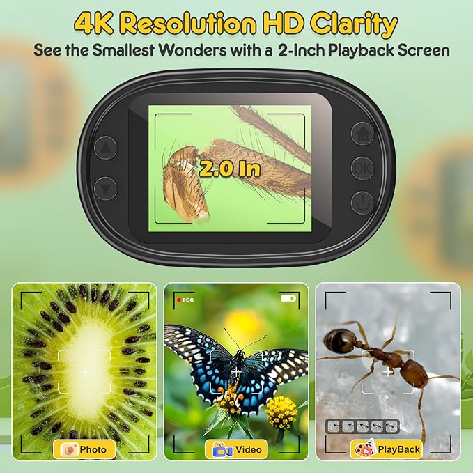 Kids Digital Microscope Science Gift: Complete STEM Toy Kit for Ages 4-12 - Image 3