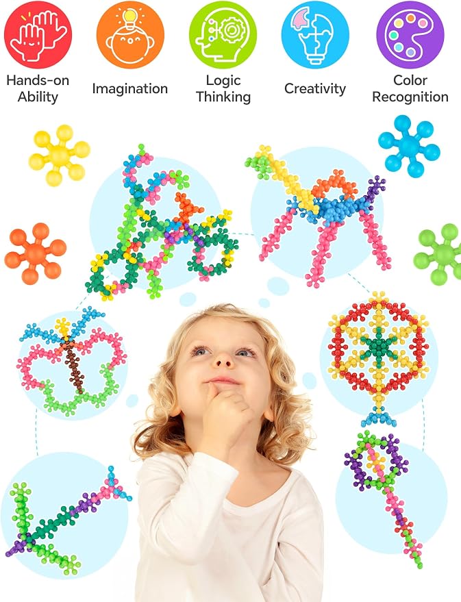 200PCS Building Blocks STEM Construction Toy for Kids 3+, Multi-Color - Image 4