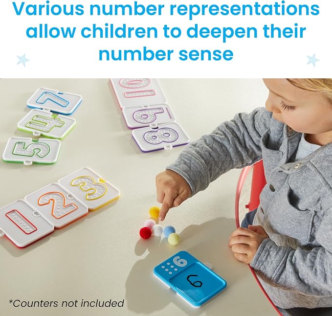 hand2mind Sensory Number Trays, Learning Numbers for Kids, Fine Motor Activities, Counting Toys for Sensory Seeking Kids, Texture Toys, Pre-Writing Skills for Toddlers, Montessori Math Materials - Image 6