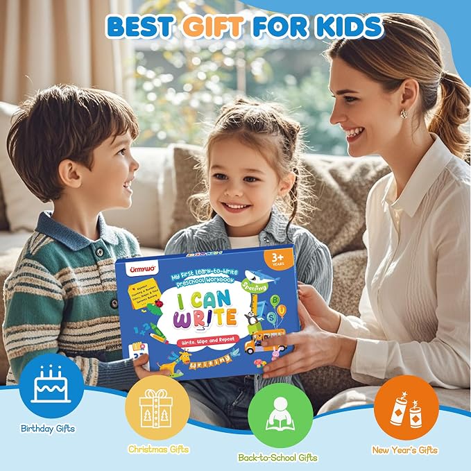 Preschool Learning Activities,Kindergarten Workbook Ages 3-6,Back to School - Image 6