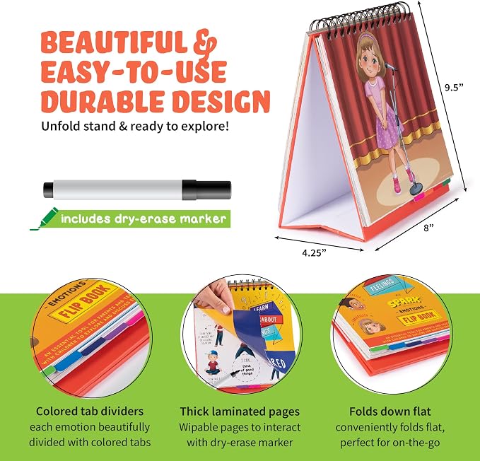 Emotion and Feeling Busy Book for Kids, Calming Corner, ABA Therapy Materials, Emotion Charts, Autism Homeschooling ADHD Tool, Social Emotional Learning - Image 5