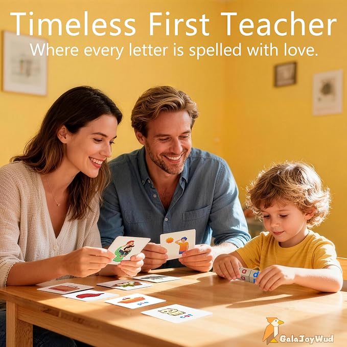 Phonics Games for Kids Ages 2-4, CVC Word Games Kindergarten, Wooden Reading Blocks Toys, Montessori Learning Toys for 3-6 Years Old, Preschool Educational Activities Gift for Boys Girls - Image 7
