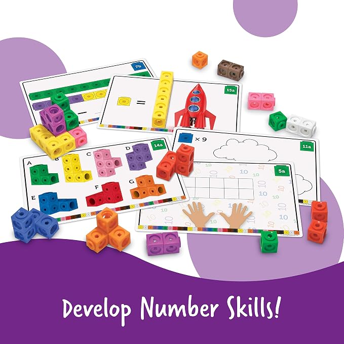 Learning Resources MathLink Cubes Early Math Activity Set - Image 3