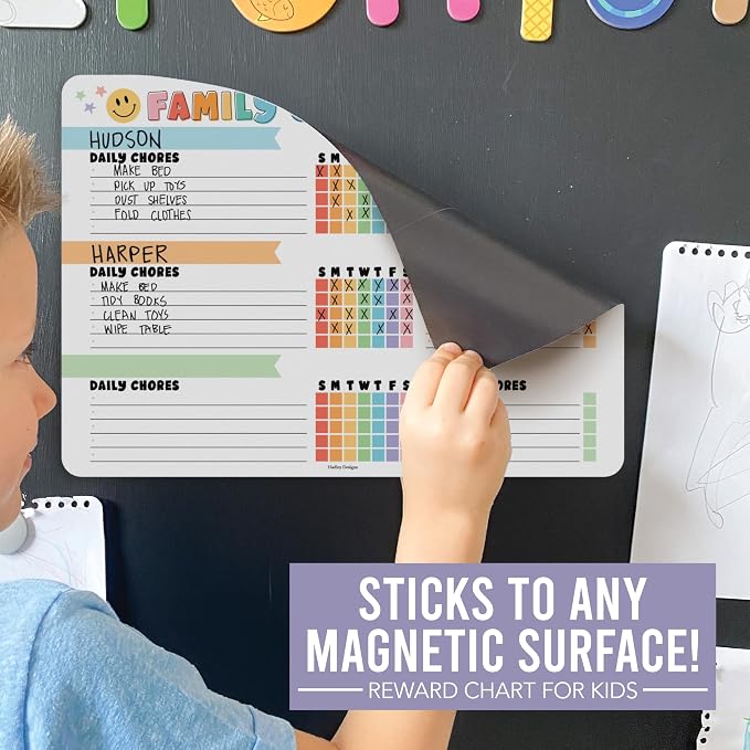 Magnetic Chore Chart for Kids Multiple Kids, Chore Board Adults and Teens - Image 8