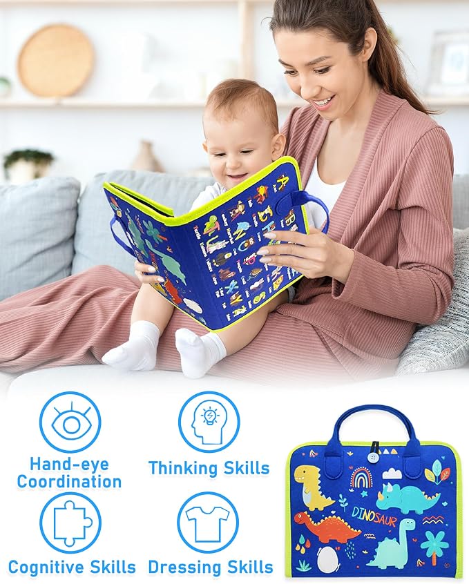 Exorany Busy Board Montessori Toys for Toddler Boy Birthday Gift Busy Book - Image 6